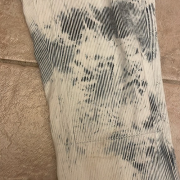 RARE Stussy Blue & White Denim Double Front Work Carpenter Jeans Pants Acid Wash - Picture 7 of 11